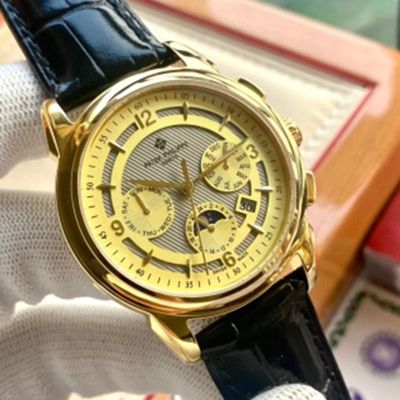   PATEK PHILIPPE  9100  Automatic Movement  Belt Style Gold 42mm Watch